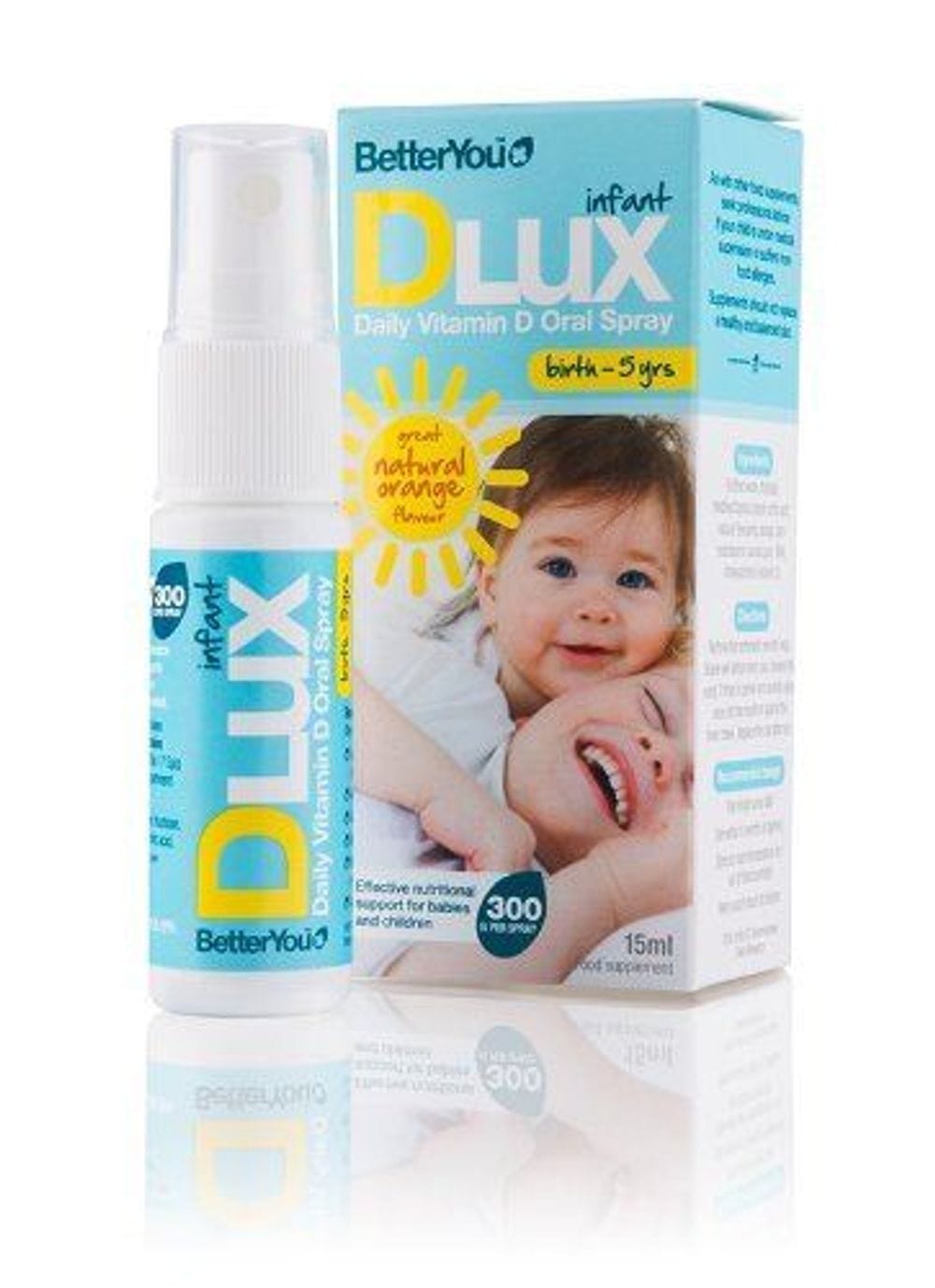 Better You D Lux Infant Vitamin D Oral Spray 15ml (Pack of 2) TapClickBuy