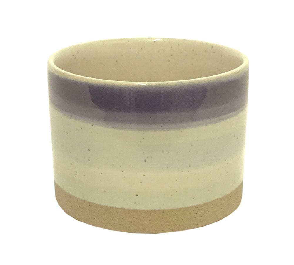 Blue Striped Ceramic Planter TapClickBuy