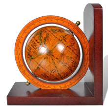 Load image into Gallery viewer, Bookstand World Map Globe Bookend Classic A Pair TapClickBuy