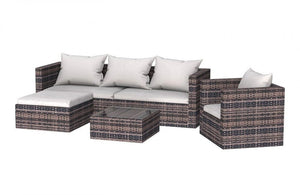 Brown Modular Corner Rattan Sofa TapClickBuy