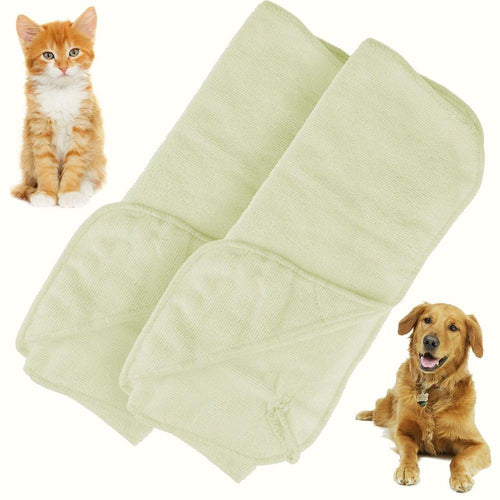 CC Super Soft Microfibre Pet Dog Cat Towels 2pc Set Groupon TapClickBuy