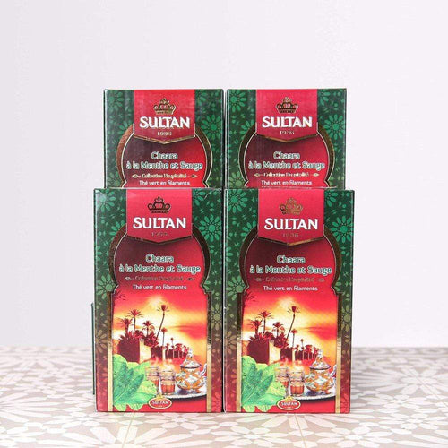 Chaara Filament Multipacks of 4 or 10 Loose Green Tea With Mint And Sage 100gr TapClickBuy