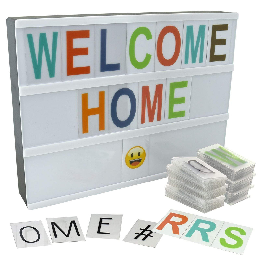 Cinematic Light Box W 147 Letters, Number, Symbols | AS-31341 | Multi Coloured TapClickBuy
