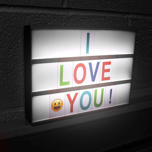 Cinematic Light Box W 147 Letters, Number, Symbols | AS-31341 | Multi Coloured TapClickBuy