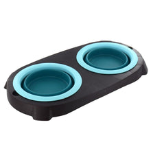 Load image into Gallery viewer, Collapsible Pet Bowl with Stand | BY-RT-2804B RT2804 MX-10587 | TURQUOISE TapClickBuy