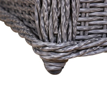 Load image into Gallery viewer, Deluxe 2-Seater Rattan Armchair &amp; Table Set Grey TapClickBuy