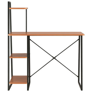 Desk with Shelving Unit Bookcase TapClickBuy