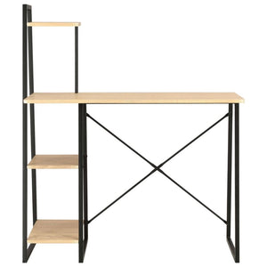 Desk with Shelving Unit Bookcase TapClickBuy