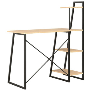 Desk with Shelving Unit Bookcase TapClickBuy