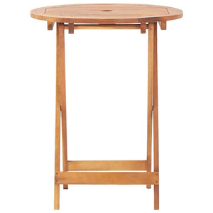 Folding Garden Table 60x75 cm Solid Acacia Wood TapClickBuy