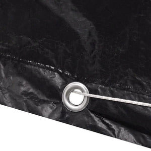 Garden Furniture Cover 8 Person Poly Rattan Set 10 Eyelets 229x113cm TapClickBuy