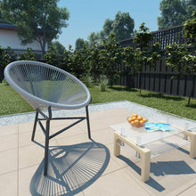 Load image into Gallery viewer, Garden Moon Chair Poly Rattan Grey TapClickBuy