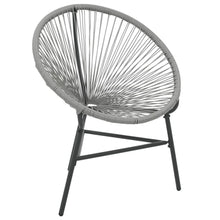 Load image into Gallery viewer, Garden Moon Chair Poly Rattan Grey TapClickBuy