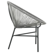 Load image into Gallery viewer, Garden Moon Chair Poly Rattan Grey TapClickBuy