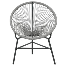 Load image into Gallery viewer, Garden Moon Chair Poly Rattan Grey TapClickBuy