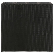 Load image into Gallery viewer, Garden Raised Bed with 4 Pots 2 pcs Poly Rattan Black(2x41084) TapClickBuy