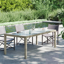 Load image into Gallery viewer, Garden Table 190x90x75 cm Tempered Glass and Poly Rattan TapClickBuy