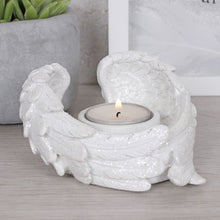 Load image into Gallery viewer, Glitter Angel Wing Candle Holder TapClickBuy