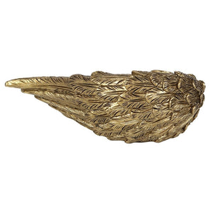 Gold Single Lowered Angel Wing Candle Holder TapClickBuy