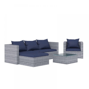 Grey Modular Corner Rattan Sofa TapClickBuy
