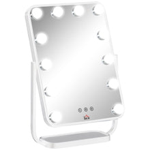 Load image into Gallery viewer, Hollywood Makeup Mirror with LED Lights, with 12 Dimmable LED White TapClickBuy