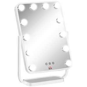 Hollywood Makeup Mirror with LED Lights, with 12 Dimmable LED White TapClickBuy