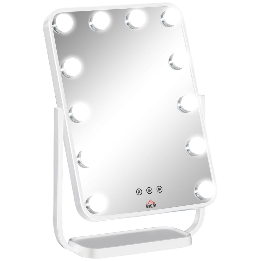 Hollywood Makeup Mirror with LED Lights, with 12 Dimmable LED White TapClickBuy