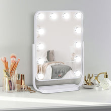 Load image into Gallery viewer, Hollywood Makeup Mirror with LED Lights, with 12 Dimmable LED White TapClickBuy