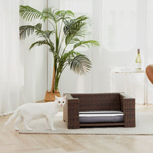 Load image into Gallery viewer, Indoor Outdoor Rattan Cat or Dog Elevated Rattan Bed ST-N10005-UK TapClickBuy