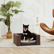 Load image into Gallery viewer, Indoor Outdoor Rattan Cat or Dog Elevated Rattan Bed ST-N10005-UK TapClickBuy