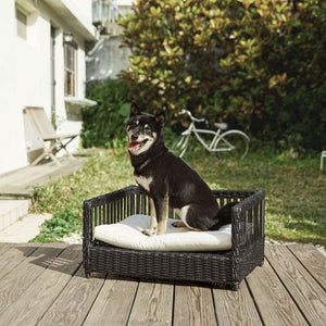 Indoor Outdoor Rattan Cat or Small Dog Bed Sofa Water Resistant TapClickBuy