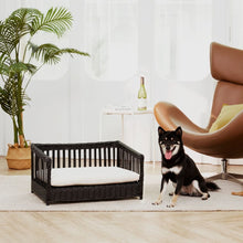Load image into Gallery viewer, Indoor Outdoor Rattan Cat or Small Dog Bed Sofa Water Resistant TapClickBuy