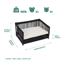 Load image into Gallery viewer, Indoor Outdoor Rattan Cat or Small Dog Bed Sofa Water Resistant TapClickBuy