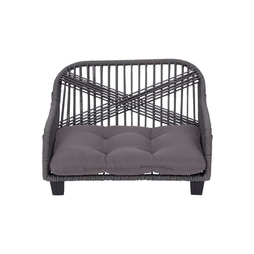 Indoor Outdoor Woven Cat & Dog Sofa Bed Lounger Grey ST-N10007-UK TapClickBuy