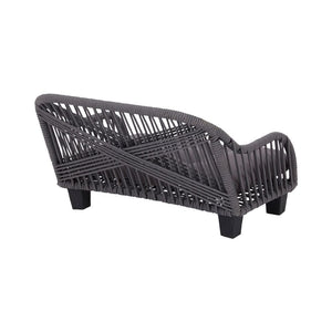 Indoor Outdoor Woven Cat & Dog Sofa Bed Lounger Grey ST-N10007-UK TapClickBuy