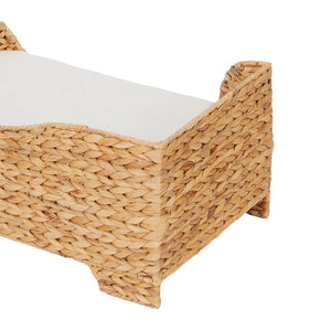 Indoor Wicker Cat/Dog Elevated Bed & Washable Cushion ST-N10002-UK TapClickBuy