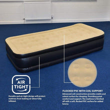 Load image into Gallery viewer, Jilong Luxury Queen Size Air Bed Mattress Soft Flocked Inflatable Camping Relaxing Airbed TapClickBuy