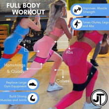 Load image into Gallery viewer, JT Fitness Booty Band Belt,Resistance Band for Legs &amp; Glutes Fitness Band Black TapClickBuy