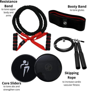 JT Fitness Booty Band Belt,Resistance Band for Legs & Glutes Fitness Band Black TapClickBuy