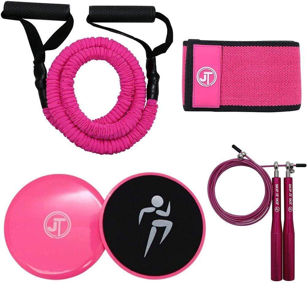 JT Fitness Booty Band Belt,Resistance Band for Legs & Glutes Fitness Band Pink TapClickBuy
