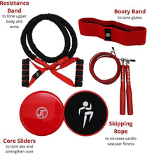 Load image into Gallery viewer, JT Fitness Booty Band Belt,Resistance Band for Legs &amp; Glutes Fitness Band Red TapClickBuy