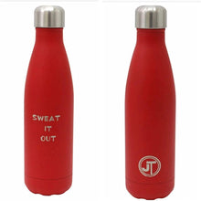Load image into Gallery viewer, JTL Fitness Stainless Steel Water Bottle 500ml Vacuum Insulated Flask for Hot or Cold Metal Watertight Seal Red TapClickBuy