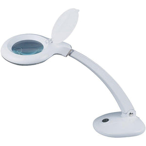 Magnifying Daylight Table Lamp in White TapClickBuy