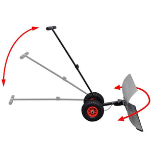 Manual Snow Shovel with Wheels TapClickBuy