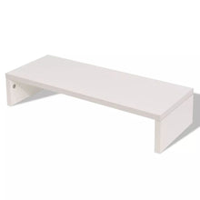 Load image into Gallery viewer, Monitor Stand Chipboard 60x23.5x12 cm White TapClickBuy