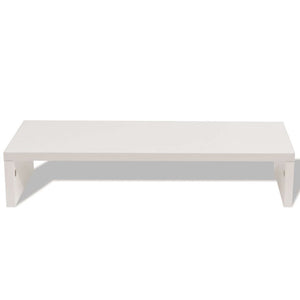 Monitor Stand Chipboard 60x23.5x12 cm White TapClickBuy