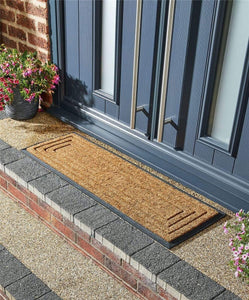 Mud Stopper Chadderton Doormat Rubber Mat Non-Slip 40 x 60cm - Half Moon TapClickBuy