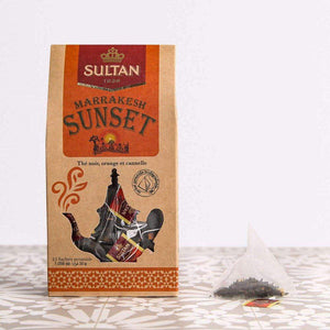 Multipacks of 4 or 10 Marrakesh Sunset Orange and Cinnamon Black Tea - 15 Pyramid Tea Bags 2gr (Pack of 4) TapClickBuy