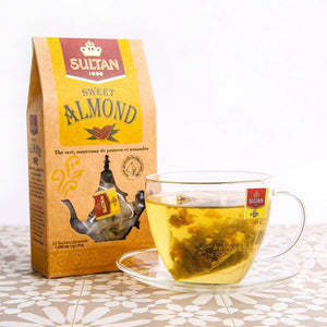 Multipacks of 4 or 10 Sweet Almond Apple and Almond Green Tea - 15 Pyramid Tea Bags 2gr TapClickBuy