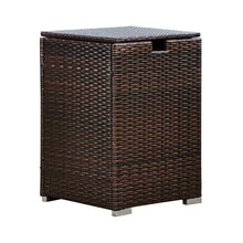 Load image into Gallery viewer, Outdoor Garden Rattan Fire Pit 9kg Gas Bottle Tank Storage, Brown TapClickBuy